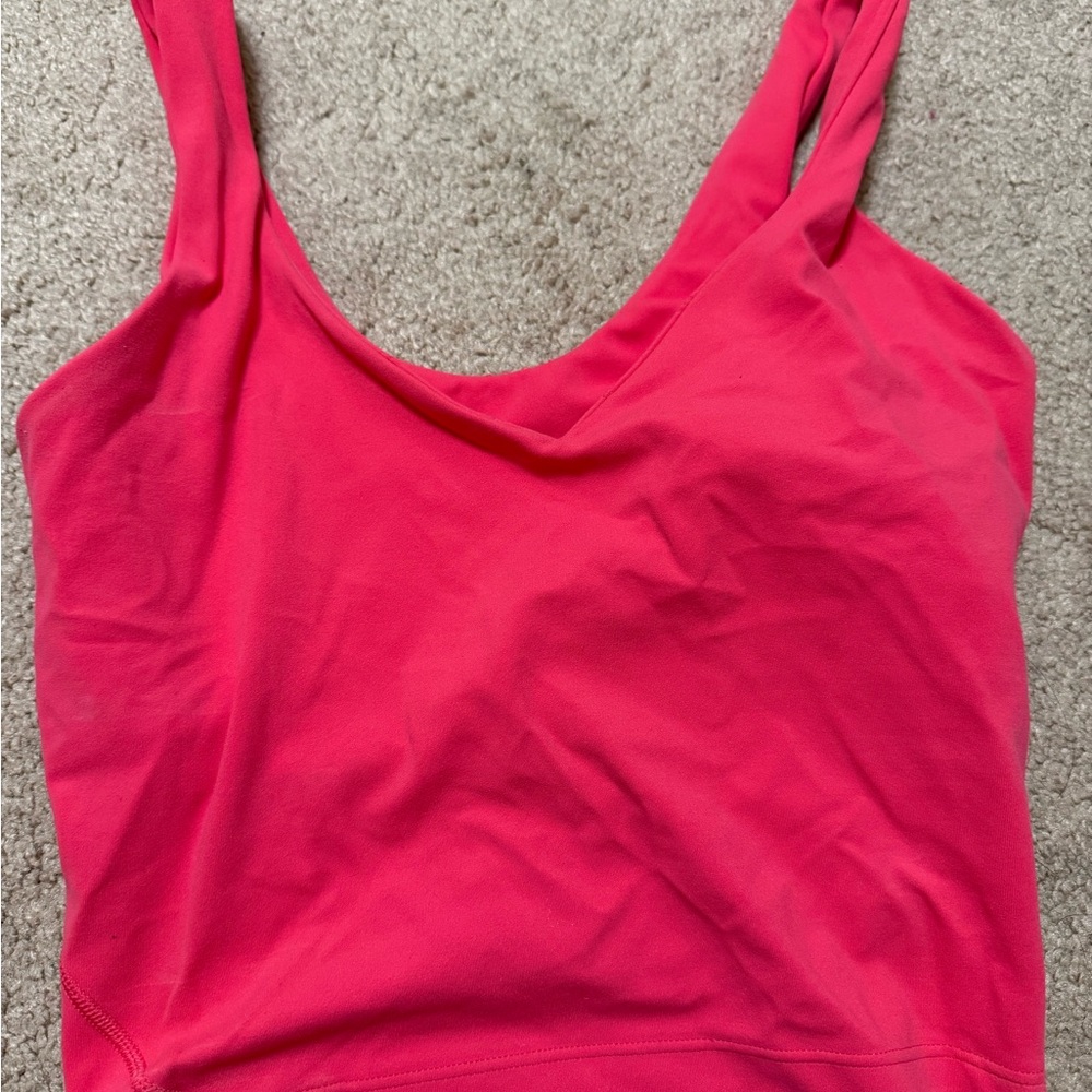 lululemon lipgloss pink align tank